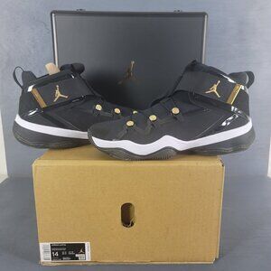 Size 14 - Jordan AJNT 23 Black Metallic Gold 2020 With Jordan Hard Shoe Case New
